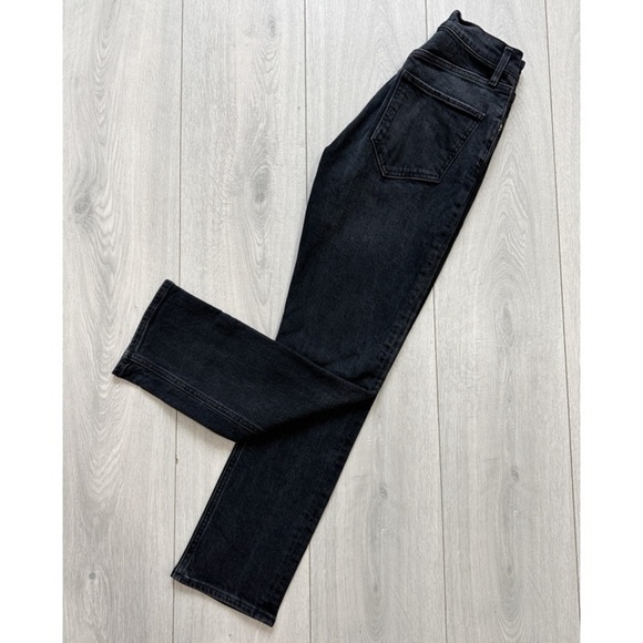 AGOLDE Riley High Rise Straight Jeans In Black Pepper - Picture 10 of 12